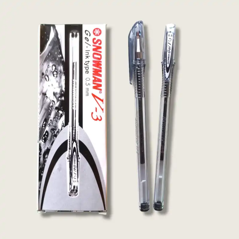 Pulpen Snowman Gel V-3 0.5 Hitam