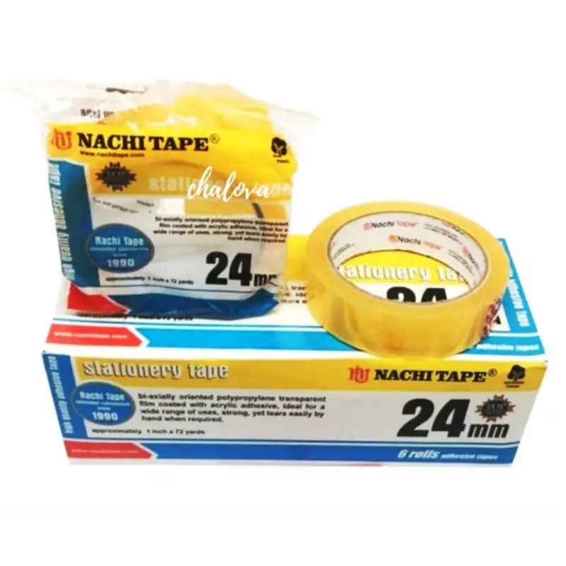 Isolasi Bening Nachi Stationery Tape 24 mm