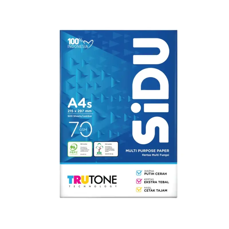 Kertas SIDU A4s  70Gsm