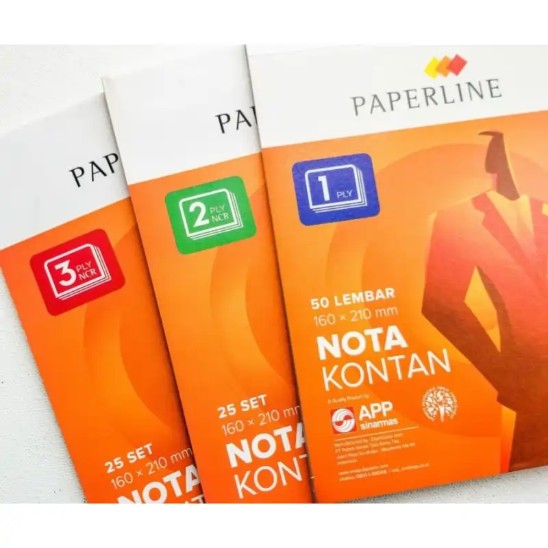 Nota Kontan Paperline 108x155mm 1Ply 25 Lembar