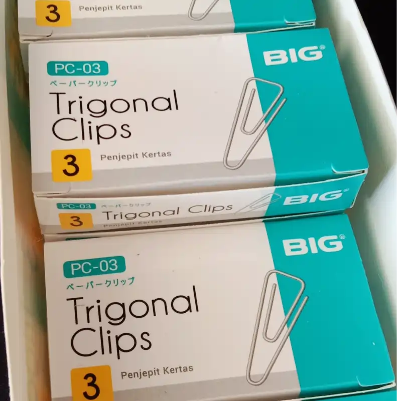 Penjepit Kertas  Trigonal Clips PC-03
