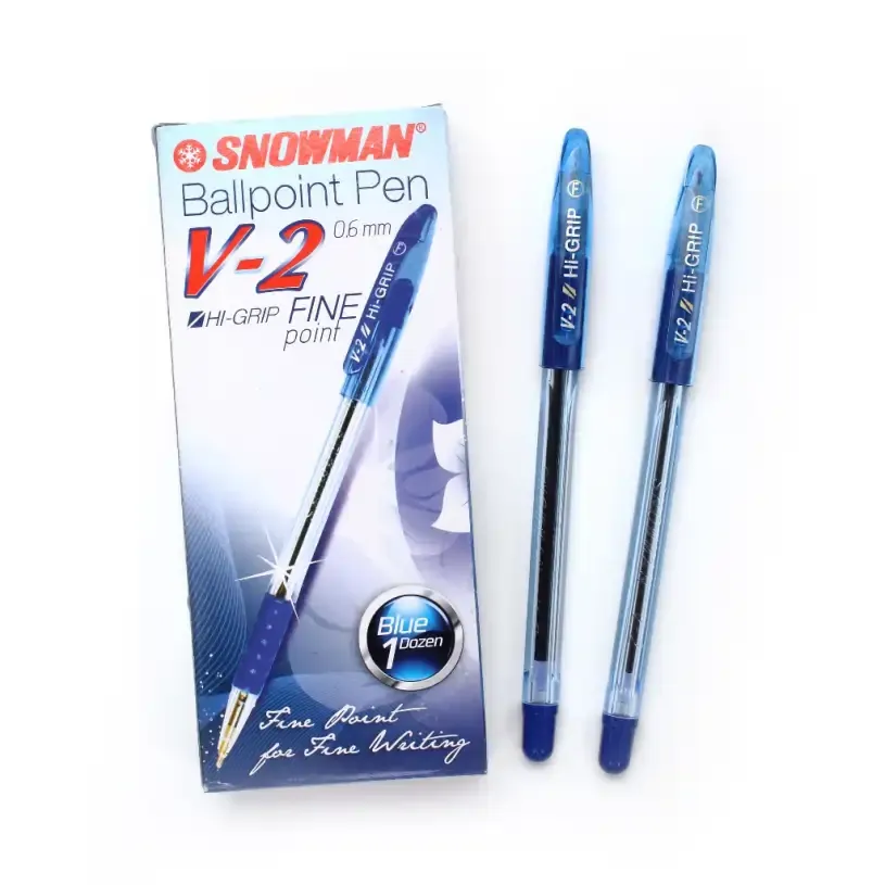 Pulpen Snowman V-2 F Biru