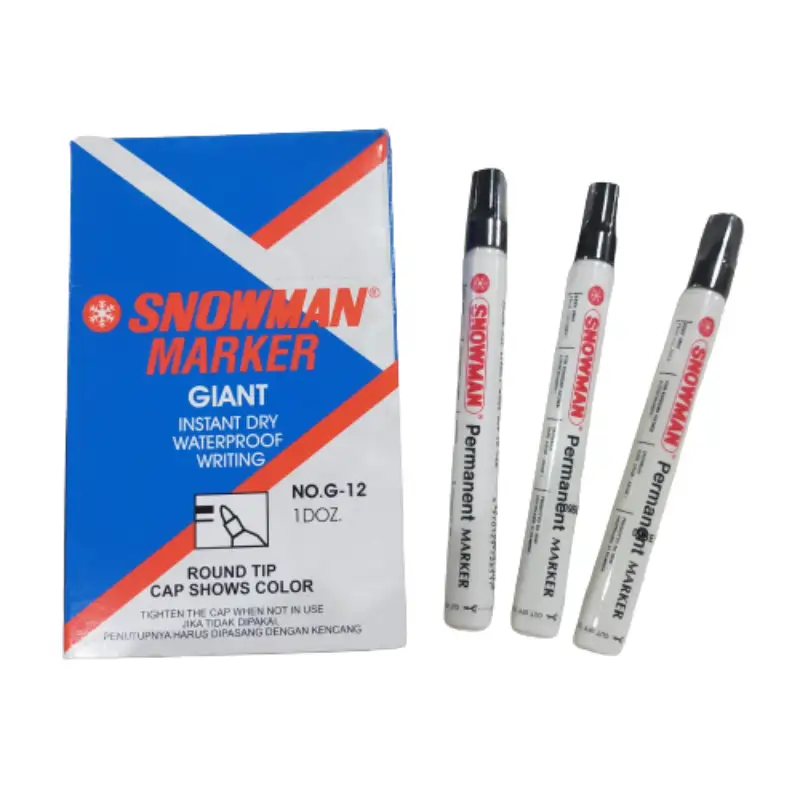 Spidol Permanan Snowman G-12 Hitam