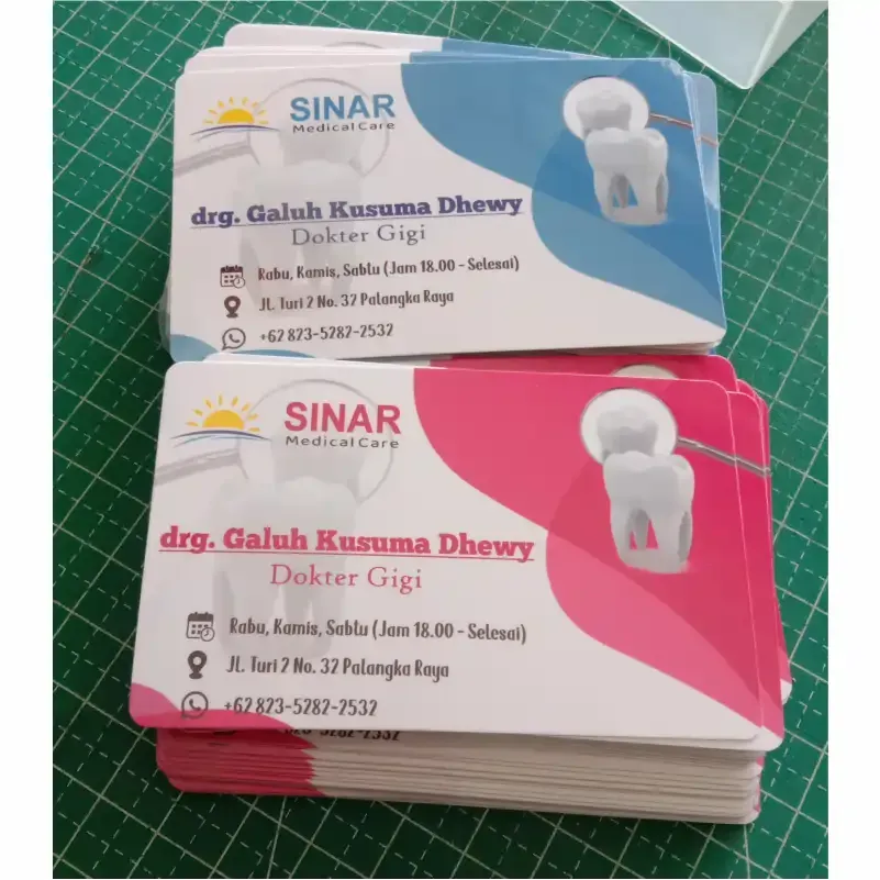 Kartu Nama 2 sisi Glossy