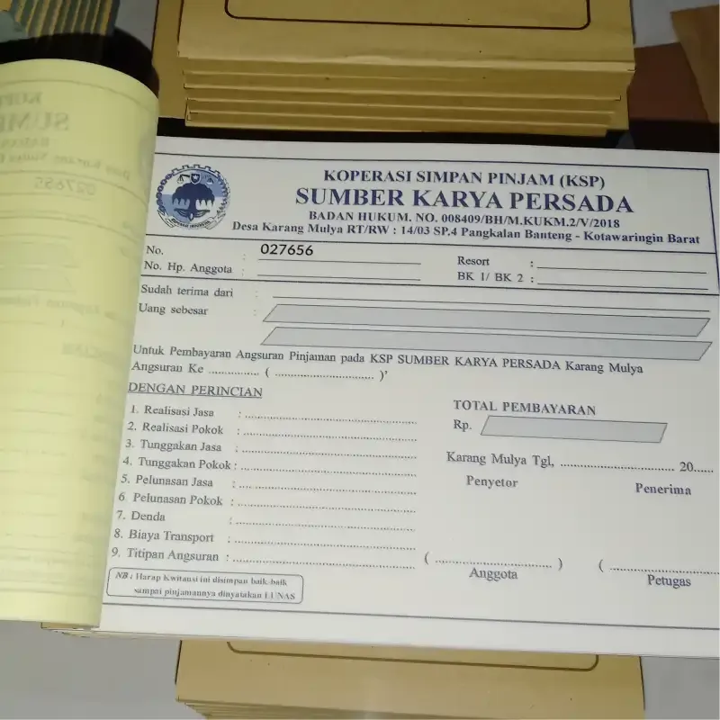 Cetak Nota NCR