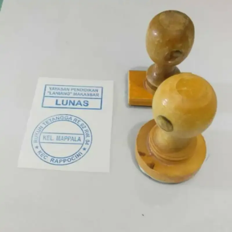 Stempel Custom Kayu foto 2