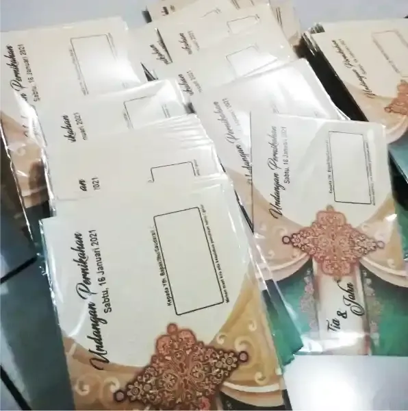 Cetak Undangan HVS 75gsm + Plastik foto 2